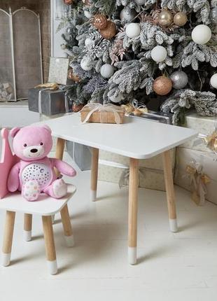 Детский деревянный столик и стульчик, детский стол и стульчик8 фото