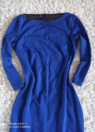 Классирующее женское платье синего цвета в хорошем состоянии oodji2 фото