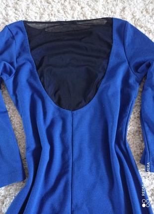 Классирующее женское платье синего цвета в хорошем состоянии oodji3 фото