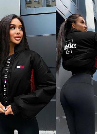 Женская  куртка tommy hilfiger. турция 🇹🇷. супер качество 👌1 фото