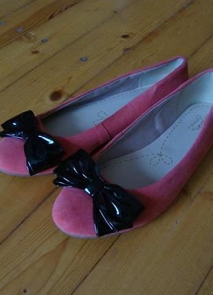 Балетки clarks peach натур замша 37 размер