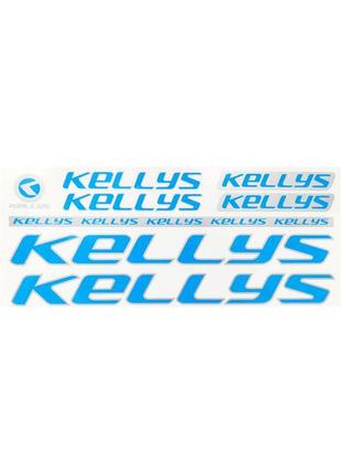 Наклейка kellys на раму велосипеда блакитний (nak051)