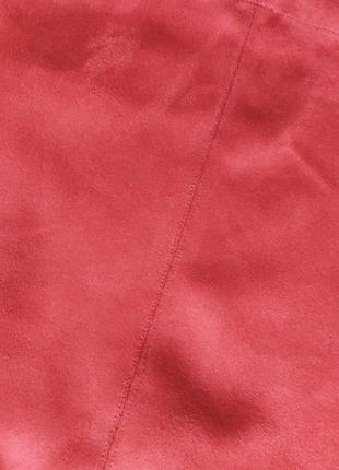Крутая новая юбка трапецыя кирпичного терракотового цвета🍓4 фото