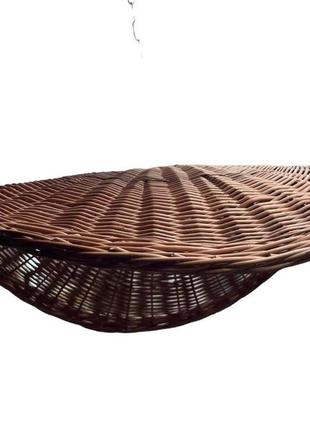 Люстра плетеная из лозы широкая