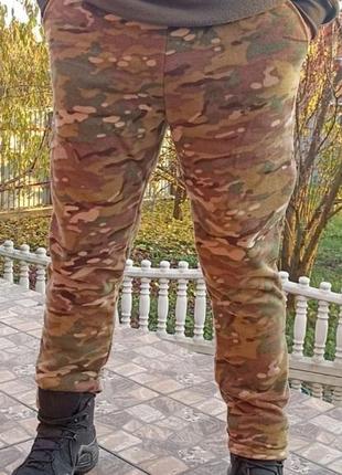 Теплые мужские штаны мультикам с карманами