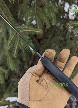 Нож кинжального типа gw 2503 с кожаными ножнами