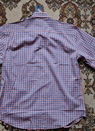 Фирменная английская хлопковая рубашка рубашка marks &amp; spencer, новая с бирками, размер l.3 фото