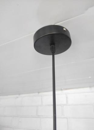 Дерев'яний підвісний світильник квадрат, дерев'яний світильник, підвісне освітлення5 фото