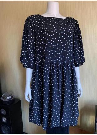 Шикарное платье 👗 в горошок
