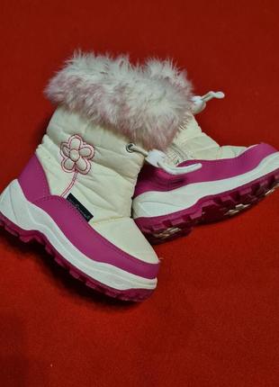 Дитячі зимові чобітки для дівчинки 24 розміру6 фото