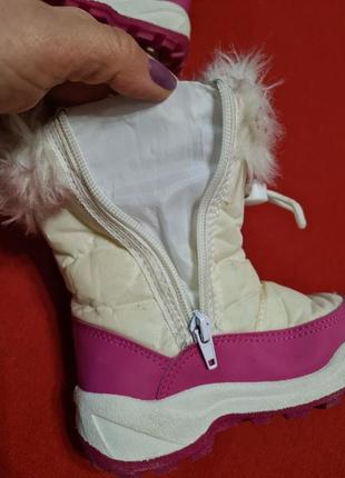 Дитячі зимові чобітки для дівчинки 24 розміру7 фото