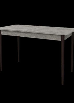 Раздвижной стол неман моно прямоугольный бетон/венге3 фото