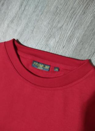 Мужской красный свитшот / premium / кофта / свитер / мужская одежда / чоловічий одяг /2 фото