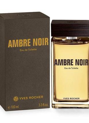 Туалетная вода ambre noir 100мл ив роше yves rocher. компания выпускает средства в эко-пакуванке, то есть на коробке нет слюда/пленки