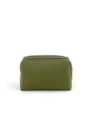Комплект - сумка-рюкзак и косметичка оливкового цвета alba soboni арт. 1335617 фото