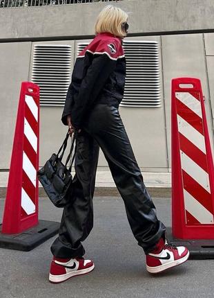 Брюки эко кожа