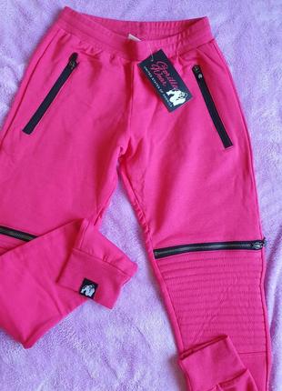 Спортивні штани tampa biker joggers (pink) gorilla wear
,джогери2 фото