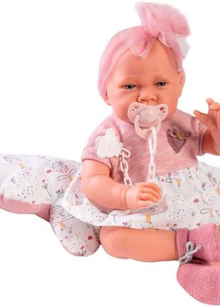 Лялька немовля antonio juan 33224 з подушкою метеликом 42 см