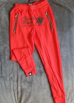 Спортивні штани,джоггери celina joggers (red) gorilla wear