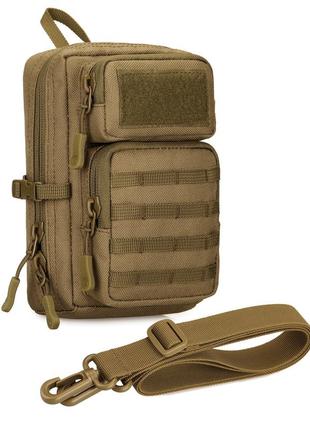 Підсумок/сумка тактична edc protector plus k328 coyote1 фото