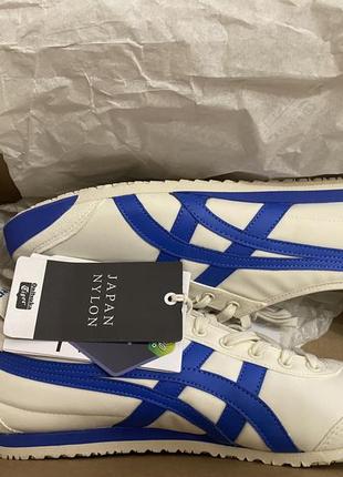 Оригинальные кроссовки - сникерсы asics onitsuka tiger mexico 66 "cream-turkish sea"