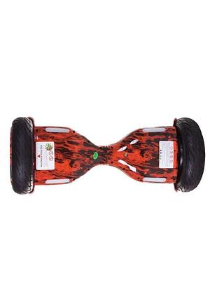 Універсальний гіроборд smart balance колеса 10.5 дюймів полум'я червоне