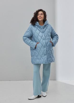 Зимняя куртка для беременных akari ow-43.022 голубая2 фото