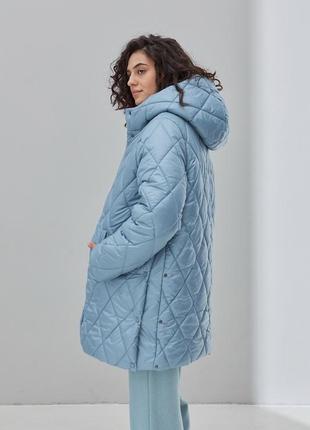Зимняя куртка для беременных akari ow-43.022 голубая8 фото