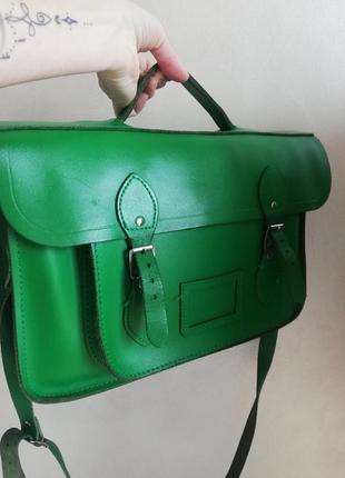 Кожаная сумка big the cambridge satchel compant