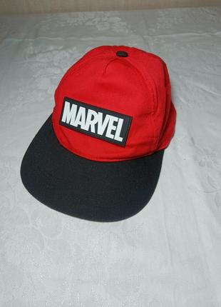 Кепка  marvel - red. кепка  marvel червона. 56 см