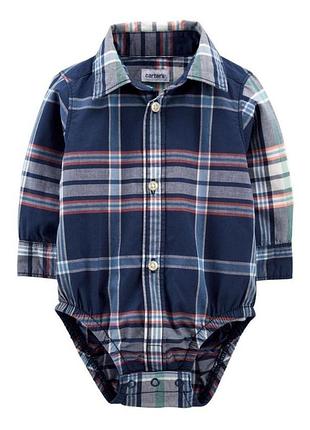 Рубашка боди с длинным рукавом carters 24м