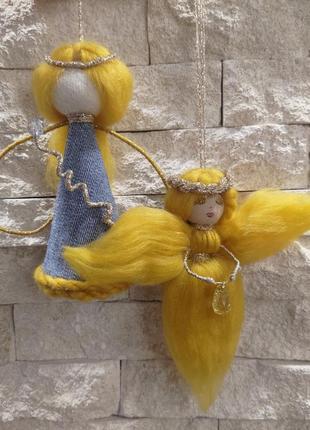 Набір святкових прикрас ангелочки