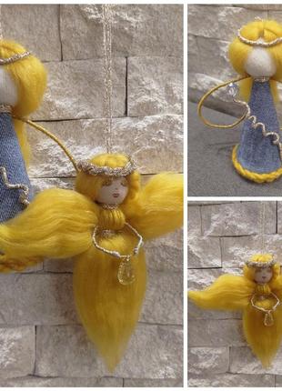 Набір святкових прикрас ангелочки