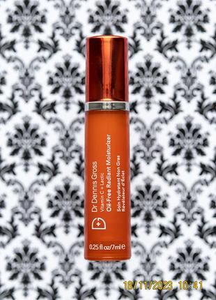 Освітлюючий крем для сяяння шкіри с dr. dennis gross vitamin c lactic oil-free radiant moisturizer