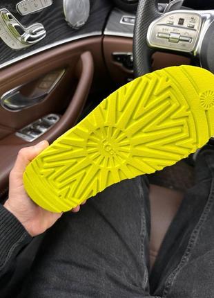 Ugg салатовые натуральный мех премиум