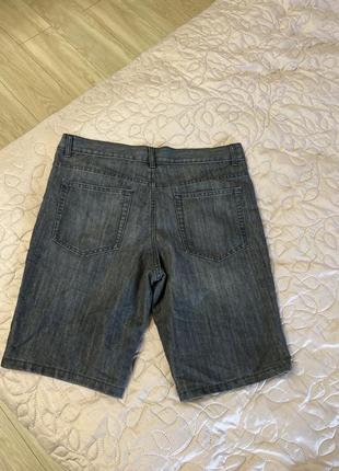 Капри шорты джинсовые классные стильные практичные мужские серые5 фото