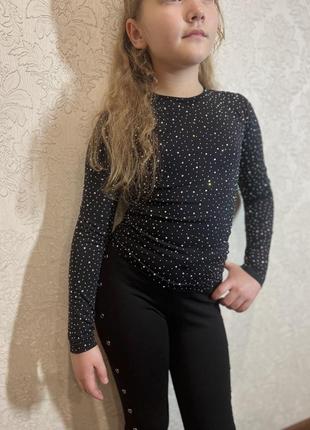 Кофта нарядная новый год стразы zara
