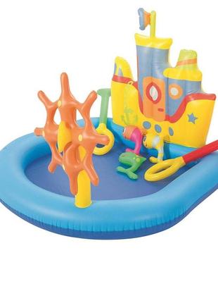 Игровой центр надувной bestway кораблик 52211 140х130х104 см