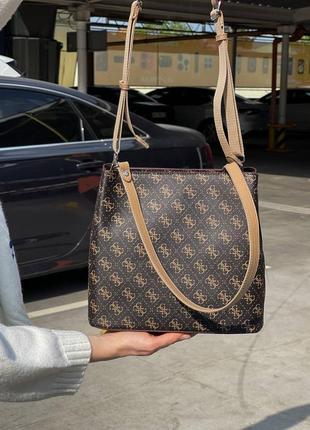 Распродажа!! женские сумки guess beauty bag brown8 фото