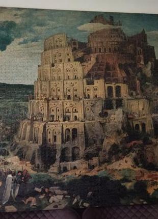 Продажа картины из пазлов Вавилонская башня1 фото