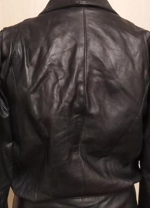 Шкіряна вінтадна куртка 90-х років8 фото