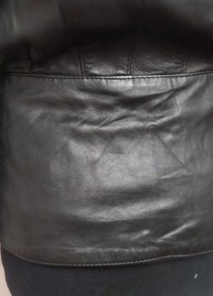 Шкіряна вінтадна куртка 90-х років7 фото