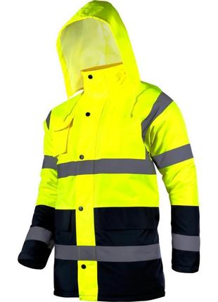 Куртка сигнальна утеплена жовта 40907 lahtipro розмір l