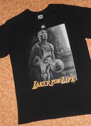 Футболка laker for life/kobe bryant/коби брайант/majestic/nba1 фото