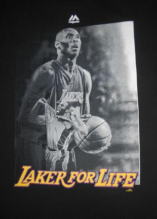 Футболка laker for life/kobe bryant/коби брайант/majestic/nba2 фото