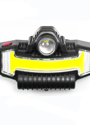 Налобний ліхтарик bailong bl-w685-lts+cob+rgb, 5 режимів, водостійкий, ударостійкий, usb кабель type-c2 фото