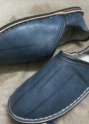 Тапочки домашние кожа муж.42 р.m&s collection германия