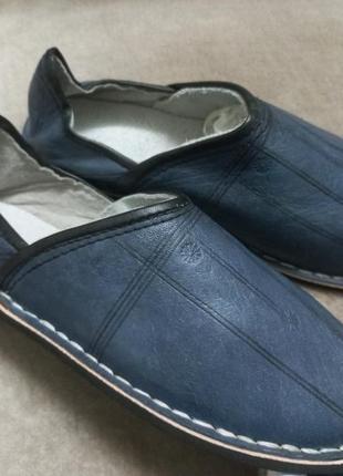 Тапочки домашние кожа муж.42 р.m&s collection германия