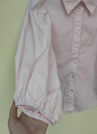 Базова рожева сорочка/блуза h&m5 фото