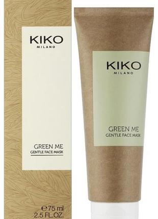 Маска для лица - kiko milano green me gentle face mask 75ml1 фото